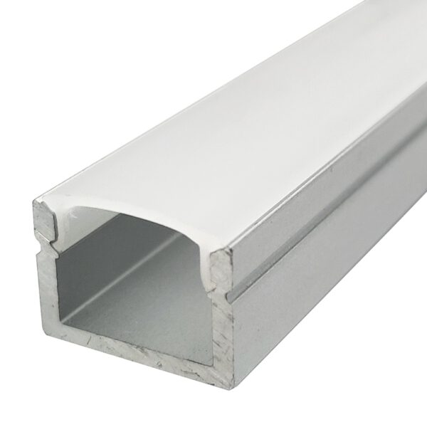 Perfil LED de superficie de 15,6 x 12,01 mm.