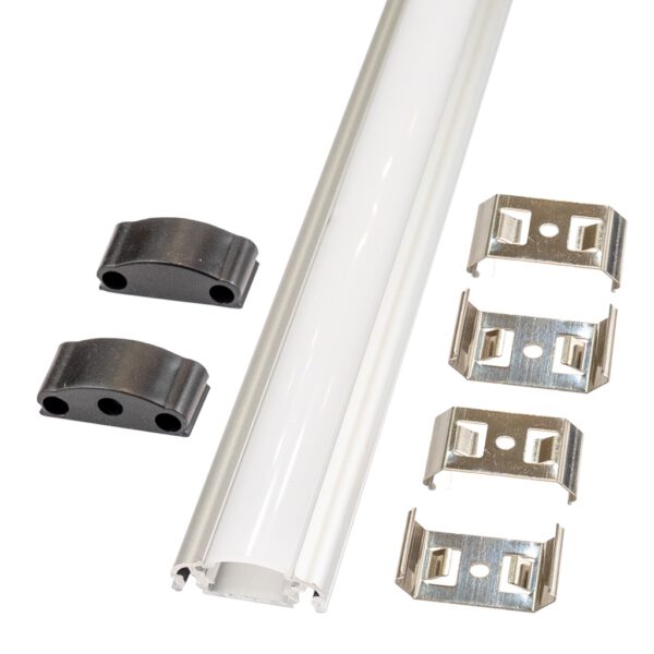 Perfil LED de superficie de 24,77 mm x 7,4 mm - Imagen 3