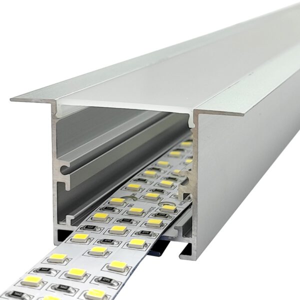 Perfil LED para empotrar o colgar de 56 mm x 35 mm - Imagen 3