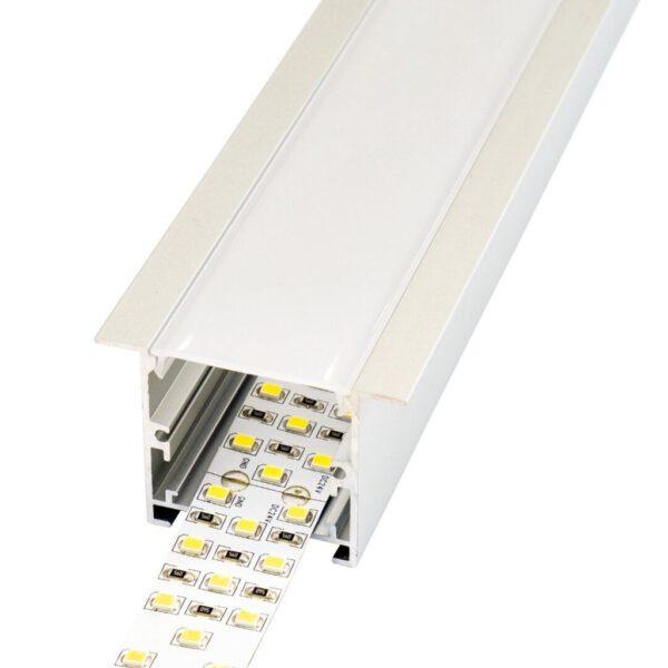 Perfil LED para empotrar en techos o paredes de 50 mm x 35 mm - Imagen 3