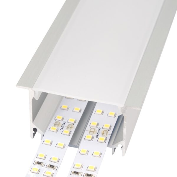 Perfil LED empotrable en techos o paredes de 69,6 mm x 32 mm - Imagen 3